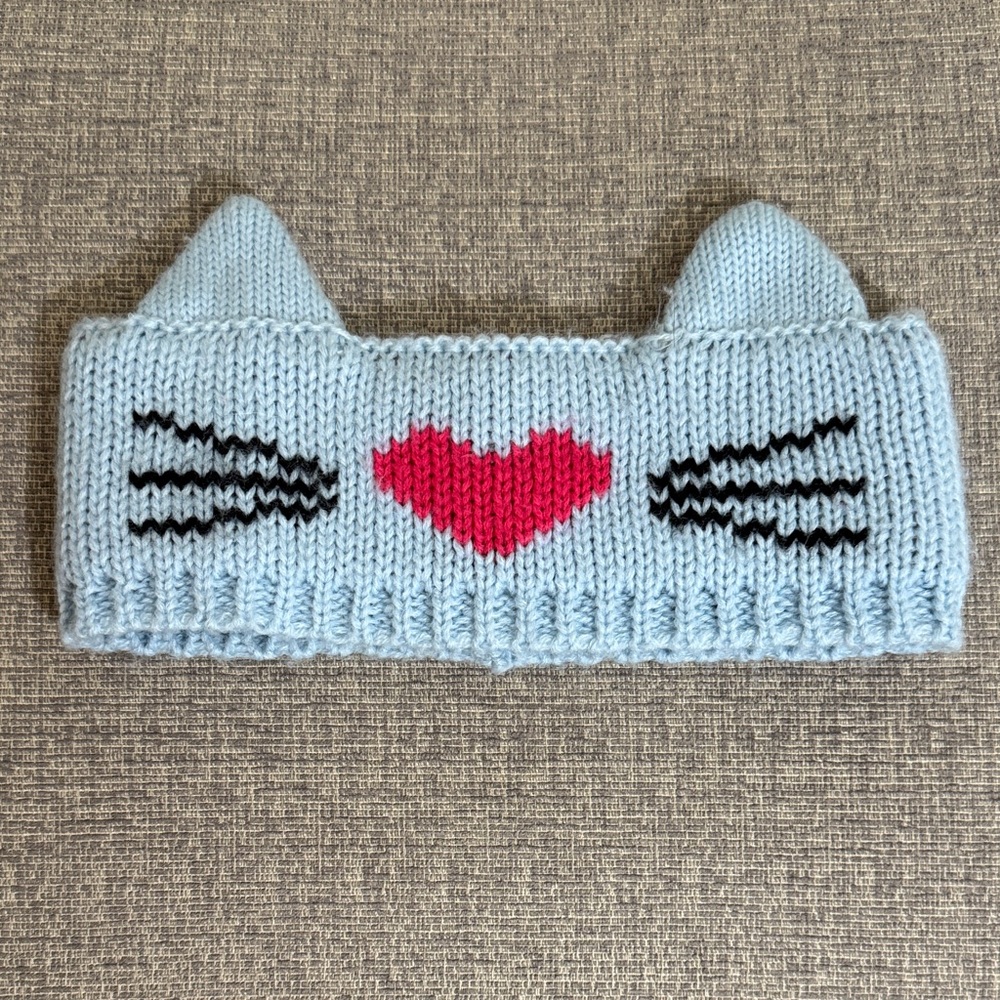 Adorable Blue Cat Ear Headband